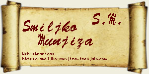 Smiljko Munjiza vizit kartica